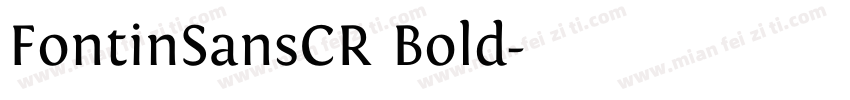 FontinSansCR Bold字体转换